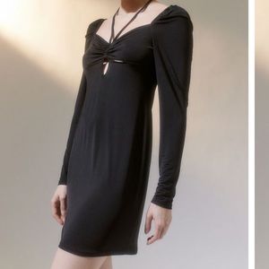 Glamorous from UO | black halter mini dress